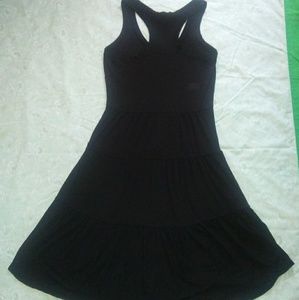 Cotton jersey knit layered tank dress BCBG